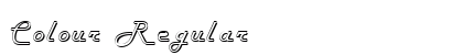 Colour Regular Font Colour Regular Font Preview