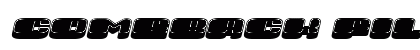 Comeback Filled Italic preview