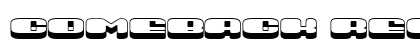 Comeback Regular font free download