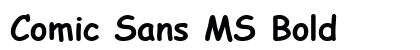 Comic Sans MS Bold Preview