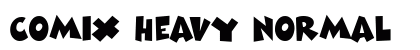 Comix Heavy normal font free download