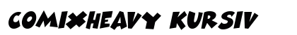 ComixHeavy kursiv font free download