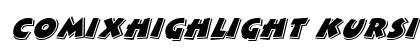 ComixHighlight kursiv Preview