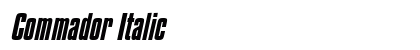 Commador Italic Preview