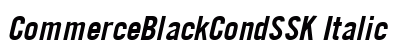 CommerceBlackCondSSK Italic font free download