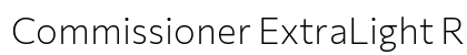 Commissioner ExtraLight Regular font free download