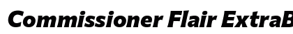 Commissioner Flair ExtraBold Italic Preview