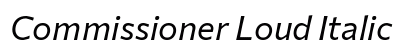 Commissioner Loud Italic preview