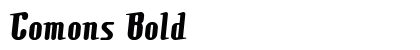 Comons Bold font free download