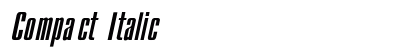 Compact Italic font free download