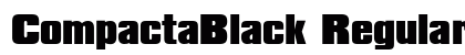CompactaBlack Regular font free download