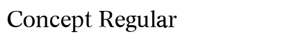 Concept Regular font free download