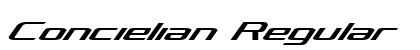 Concielian Regular Font Preview