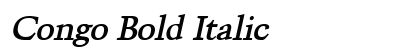 Congo Bold Italic font free download