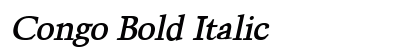 Congo Bold Italic font free download