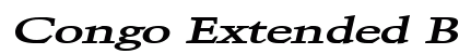 Congo Extended Bold Italic preview Congo Extended Bold Italic preview
