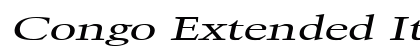 Congo Extended Italic Preview
