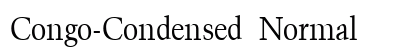 Congo-Condensed Normal Preview
