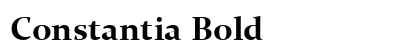 Constantia Bold Preview