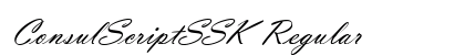 ConsulScriptSSK Regular font free download