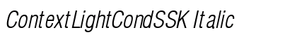 ContextLightCondSSK Italic font free download