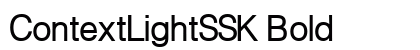 ContextLightSSK Bold font free download