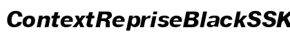 ContextRepriseBlackSSK Italic Font Preview