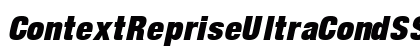 ContextRepriseUltraCondSSK Italic font free download