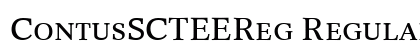 ContusSCTEEReg Regular font free download