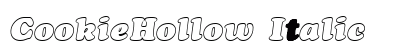 CookieHollow Italic font free download