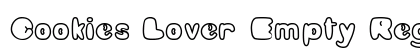Cookies Lover Empty Regular Font Preview