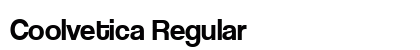 Coolvetica Regular Font Preview