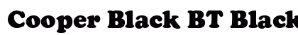 Cooper Black BT Black Font Preview