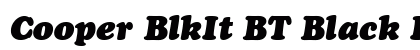 Cooper BlkIt BT Black Italic font free download