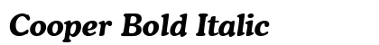 Cooper Bold Italic font free download