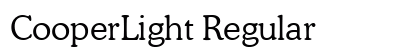 CooperLight Regular font free download