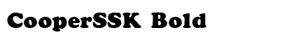 CooperSSK Bold font free download