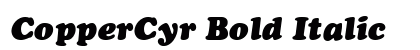CopperCyr Bold Italic preview CopperCyr Bold Italic preview