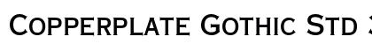 Copperplate Gothic Std 30 AB Preview