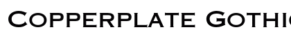Copperplate Gothic Std 31 AB Preview