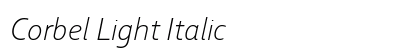 Corbel Light Italic Preview