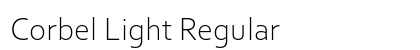 Corbel Light Regular Preview