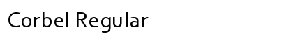 Corbel Regular Preview
