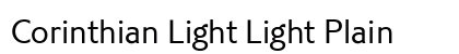 Corinthian Light Light Plain font free download
