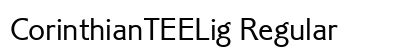 CorinthianTEELig Regular font free download