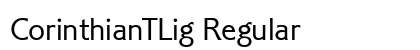 CorinthianTLig Regular font free download