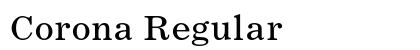 Corona Regular font free download