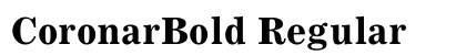 CoronarBold Regular font free download