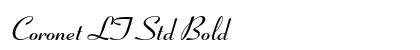 Coronet LT Std Bold Preview