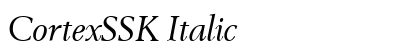 CortexSSK Italic font free download